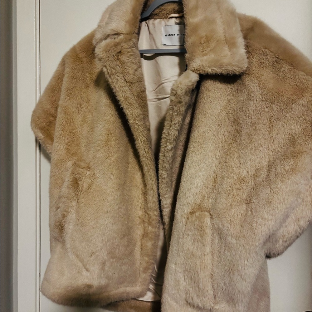 Rebecca Minkoff Cream Teddy Jacket